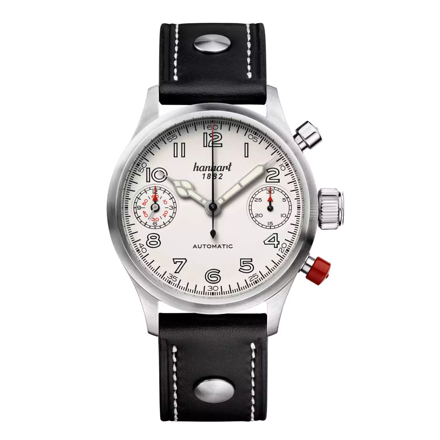 hanhart-pioneer-twindicator-antique-white-smooth-bezel-45-mm-black-leather hanhart-pioneer-twindicator-antique-white-smooth-bezel-45-mm-black-leather