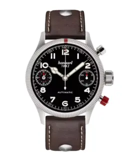 hanhart-pioneer-twindicator-black-fluted-bezel-45-mm-dark-brown-leather