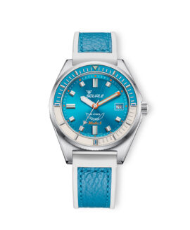 Squale - Matic S Light Blue - MATICLBWLB - HydroLeather Watch Strap