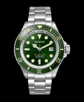 Audaz ABYSS DIVER green sunray dial