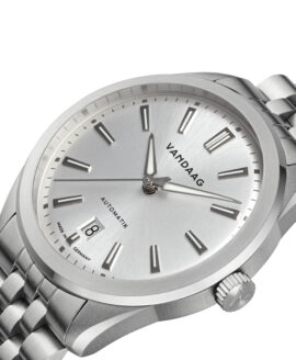 Vandaag - Baas - Eleganz - Steel Bracelet - White Date - close up