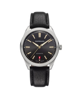 Vandaag - Baas - Gold-Kraft - Leather Bracelet - Red Date