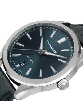 Vandaag - Baas - Harmonie - Leather Bracelet - Green Date - close up