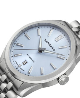 Vandaag - Baas - Polar - Steel Bracelet - White Date - close up