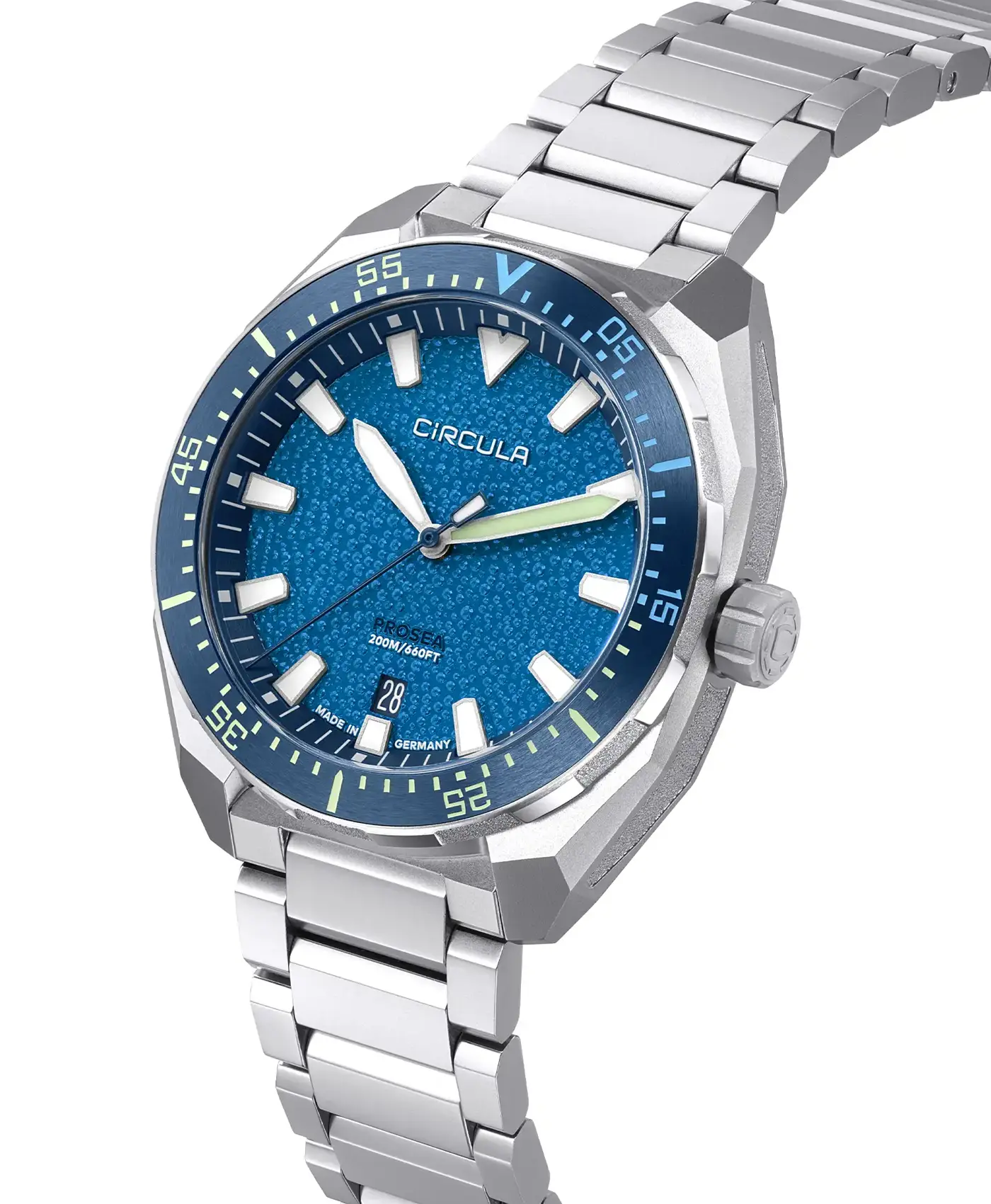 Circula - ProSea Blue - steel bracelet - front Circula - ProSea Blue - steel bracelet - front