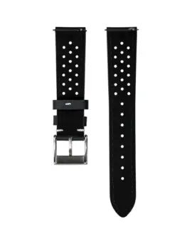 Jelsdal - Regatta Sailcloth Watch Strap - Black - back