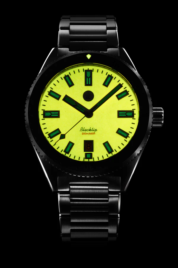 Zelos - Blacktip 41mm SS - DLC Ember lume
